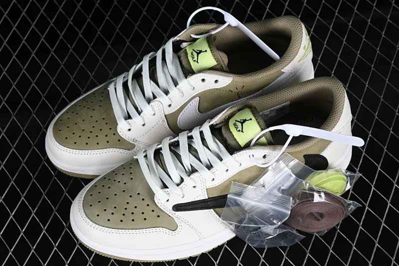 All categories Air Jordan Jordan series basketball shoes Air Jordan 1 Low Travis Scott x Air Jordan 1 Low OG AJ1 Joe 1 joint undercut low-top basketball shoes FZ3124-200